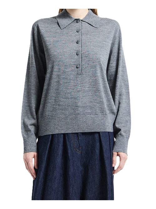 Dries Van Noten Tuno W.K. Polo in Grey DRIES VAN NOTEN | 0112032700802